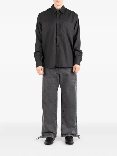 Société Anonyme Tie-detail Denim In Black