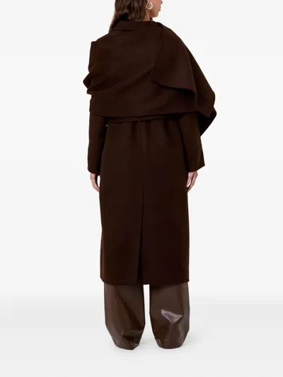 Nicholas Candice Belted Coat In Brown