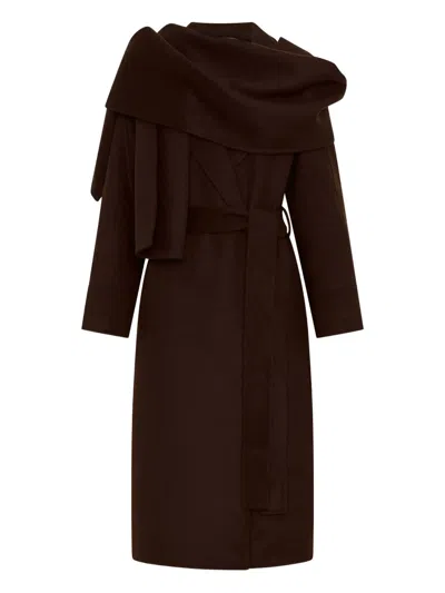 Nicholas Candice Belted Coat In Brown