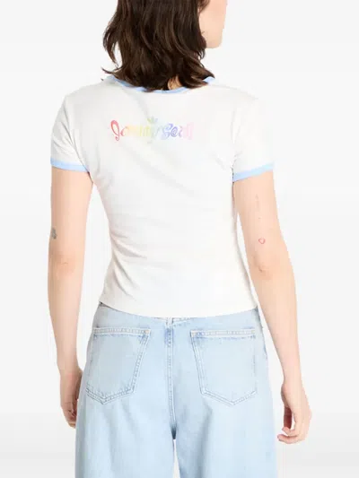 Adidas Originals X Jeremy Scott Graphic-print T-shirt In White