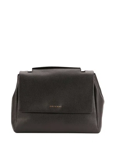 Orciani Logo-print Tote Bag In Black