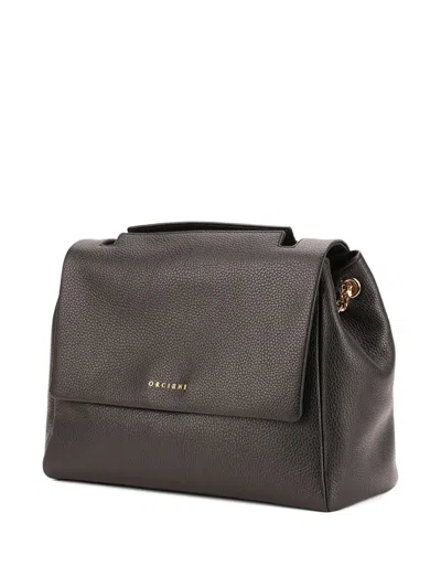 Orciani Logo-print Tote Bag In Black