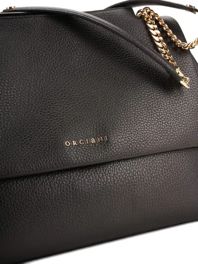 Orciani Logo-print Tote Bag In Black