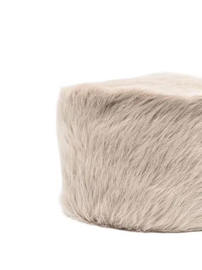 Agnona Round-shape Hat In Neutral