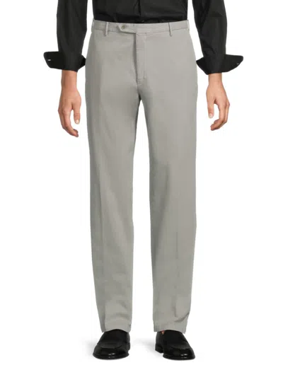 Zanella Parker Stretch Wool Trousers In Gray