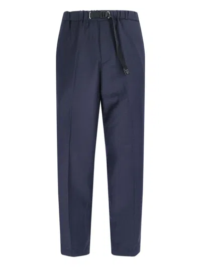 White Sand Wool-blend Pants - Blue In Blue
