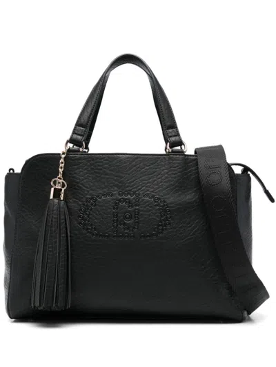 Liu •jo Textured Handbag With Dual Handles In Black