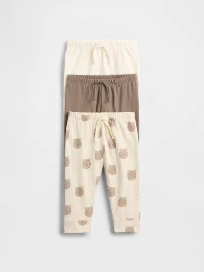 Gap Baby First Favorites Organic Cotton Pull-on Pants (3-pack) In Multi