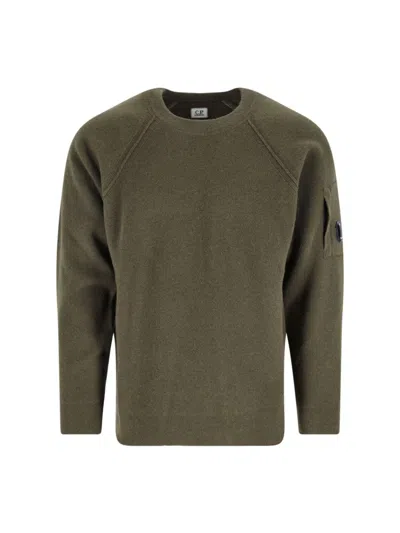 C.p. Company Classic Knit Sweater In Rich Green Hue In Green
