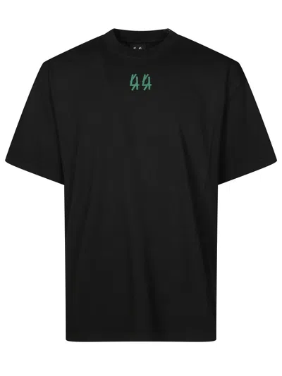44 Label Group Boxy Fit Black T-shirt With Xenomorph Graphics In Black