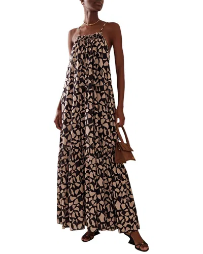 Colon Diana Maxi Dress In Black