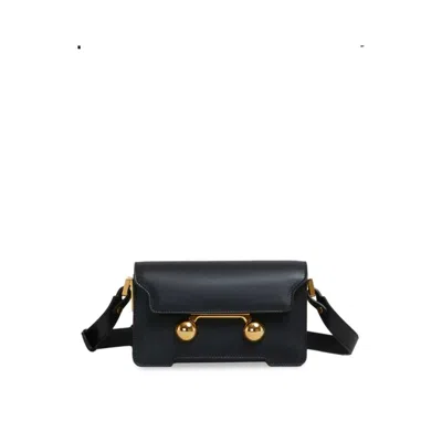 Marni Trunkaroo Mini Bag With Flap Closure In Black