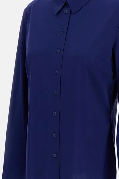 Irie Button-up Poplin Shirt In Blue