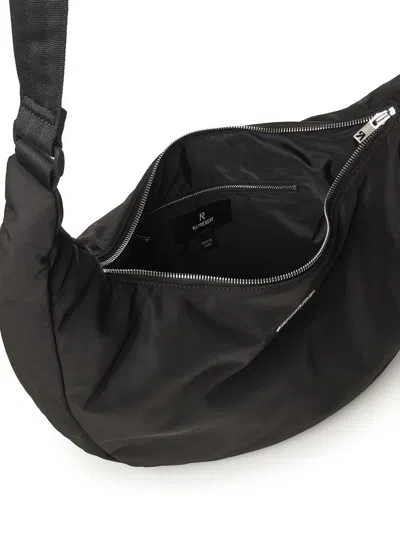 Represent Mens Black Script-hardware Padded Nylon Sling Bag In Black