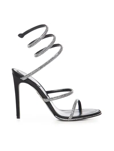 René Caovilla Cleo 105 Sandals In Black