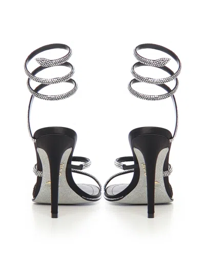 René Caovilla Cleo 105 Sandals In Black