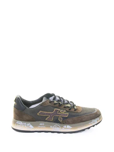 Premiata Nous 7731 Mesh Suede Sneakers In Multi