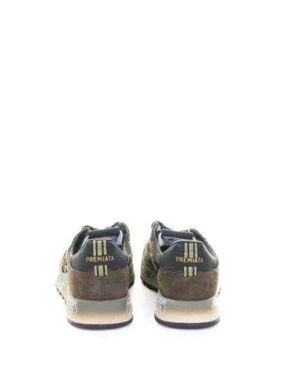 Premiata Nous 7731 Mesh Suede Sneakers In Multi