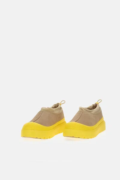 Ugg Modern Sneakers With Contrast Sole And Pull Tab In Yellow