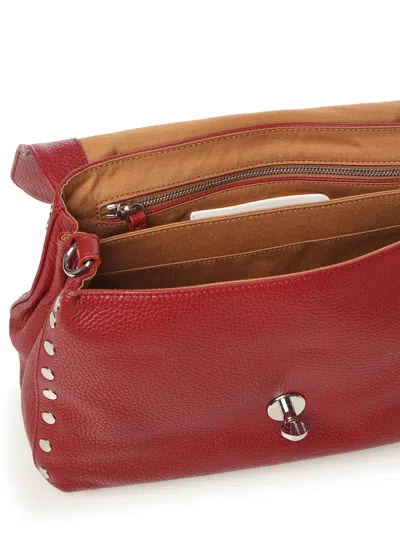 Zanellato Postina® Small Leather Bag In Burgundy