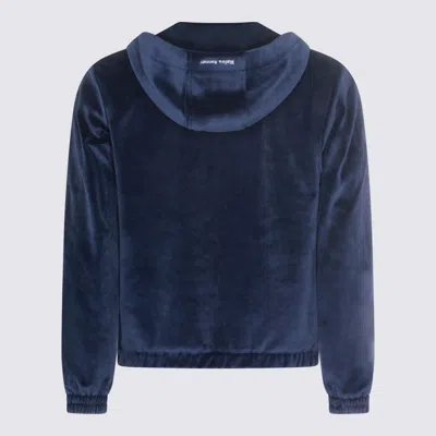 Adidas Originals By Wales Bonner Navy Cotton Wb Velour Tj Sweatshirt In Blue