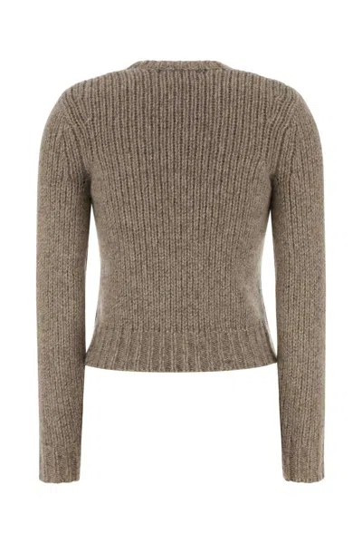 Co Cashmere Blend Long Sleeve Sweater In Gray