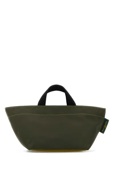 Herve Chapelier Army Green Nylon 901n Handbag In Green