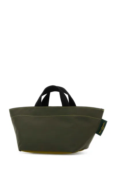 Herve Chapelier Army Green Nylon 901n Handbag In Green