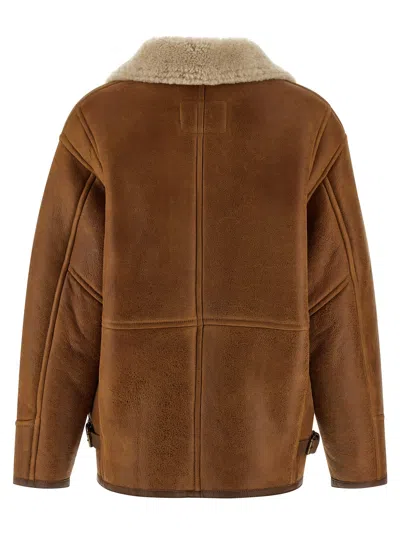 Isabel Marant Shearling Zip-fastening Jacket In Brown