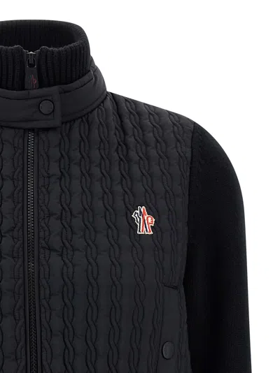 Moncler Tricot Cardigan In Black