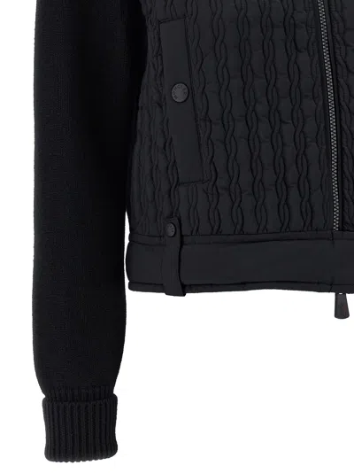 Moncler Tricot Cardigan In Black