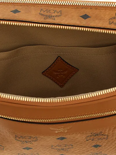 Mcm Diamond Crossbody Bags Brown In Brown