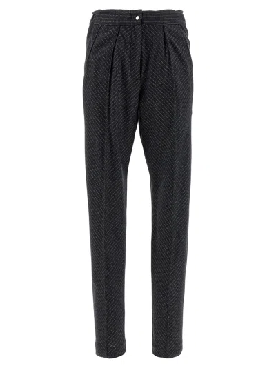 Isabel Marant Trousers With Pleated Front And Pockets In Black