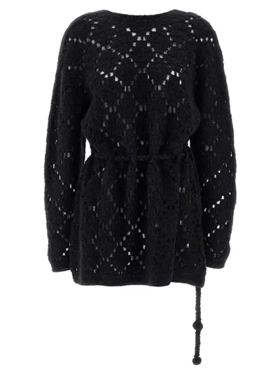 Isabel Marant Merida Boat-neck Mini Dress In Black