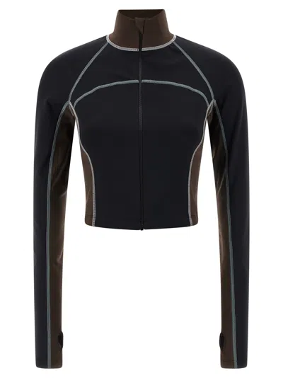 Fendi Color Block Tops Multicolor In Black