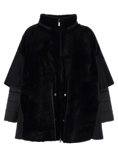 Moorer Down Jacket Modgi With Hood In Black