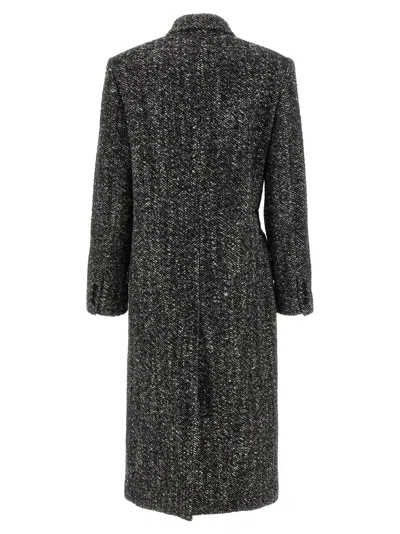 Isabel Marant Wool Ebyane Double-breasted Coat In Black