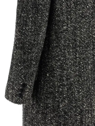 Isabel Marant Wool Ebyane Double-breasted Coat In Black