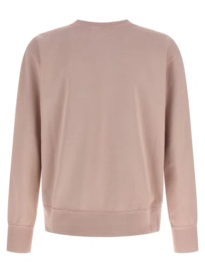 Isabel Marant Crew Neck Sweatshirt Featuring Ribbed Cuffs In Pink