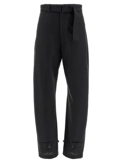 Lemaire Curved Tailored Pants In Black