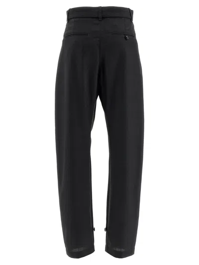 Lemaire Curved Tailored Pants In Black