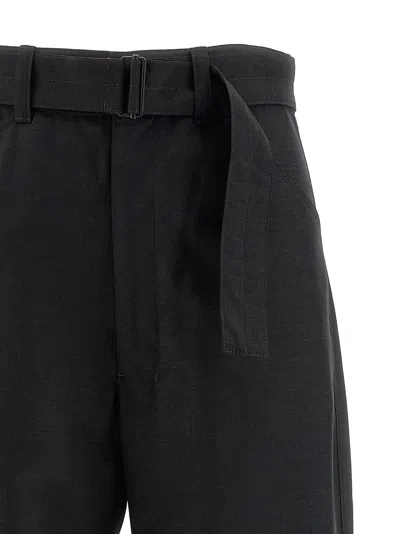 Lemaire Curved Tailored Pants In Black