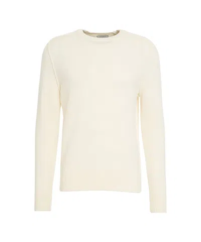 Paolo Pecora Virgin Wool Crew Neck Sweater In Red