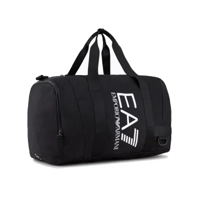 Emporio Armani Ea7 Gym Bag With Spacious Main Compartment In Black