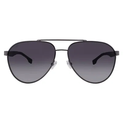 Hugo Boss Grey Shaded Pilot Men's Sunglasses Boss 1485/s 0pta/1i 60 In Multi