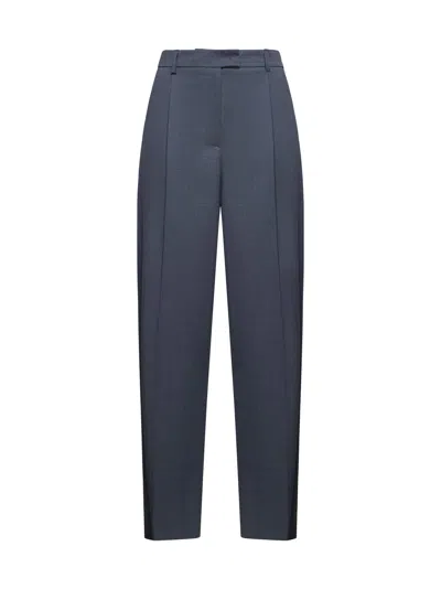 Blanca Vita Grey Gabardine Pulsa Trousers In Gray