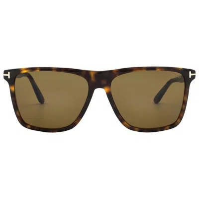 Tom Ford Fletcher Roviex Square Ladies Sunglasses Ft0832 52j 59 In Brown