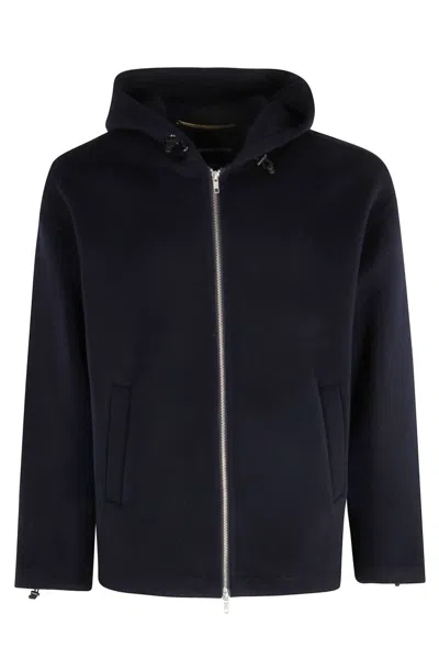 Department Five Park-style Jacket With Adjustable Hood And Zipper Closure In Black