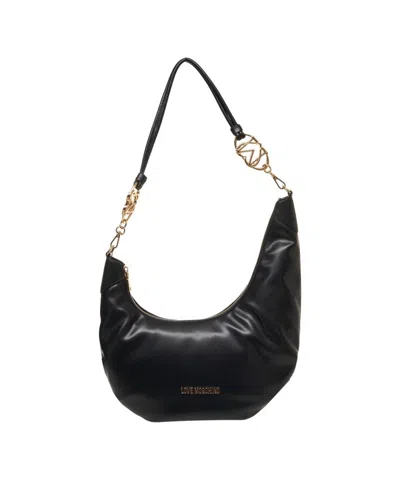 Love Moschino Handbag With Logo Detail In Black