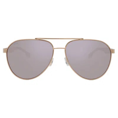 Hugo Boss Gold Antireflex Pilot Men's Sunglasses Boss 1485/s 0rhl/wm 60 In Gray